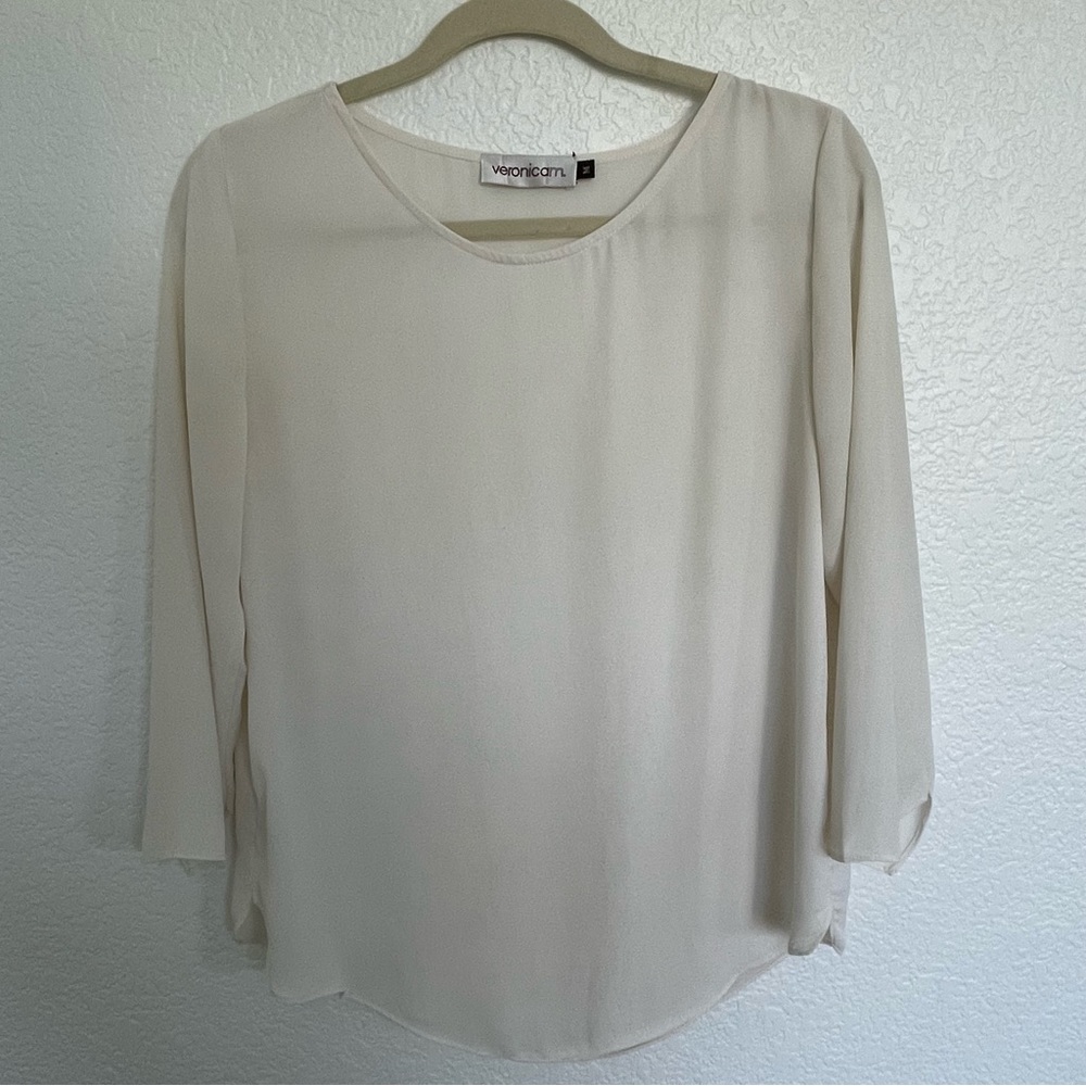Veronica M - Sheer Cream Top